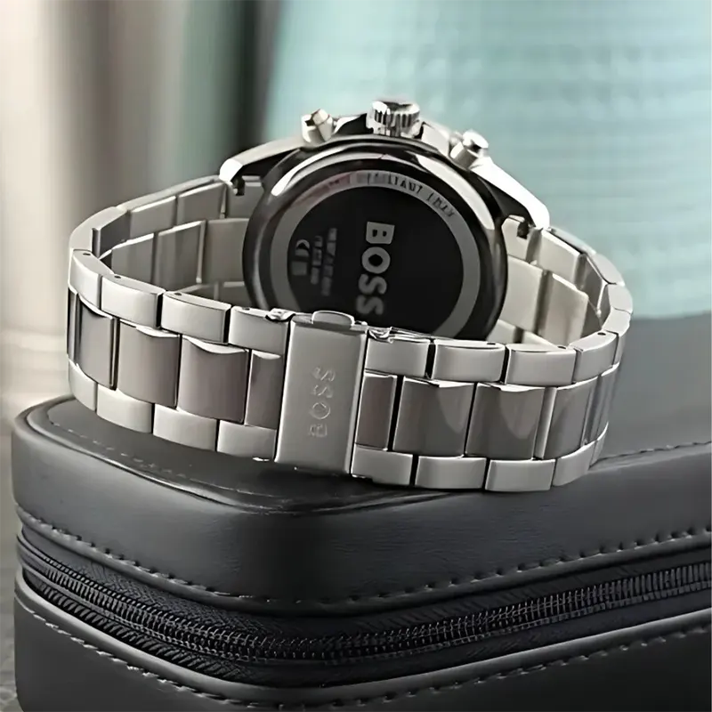 Hugo Boss Runner Chronograph Orange Dial Casual Men's Watch- 1514162